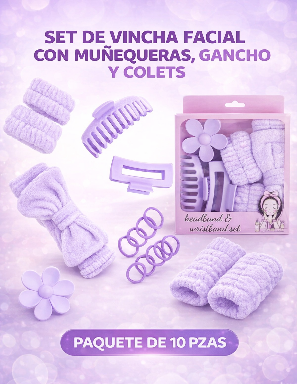Set de Vincha Facial